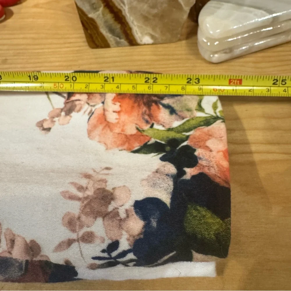 Michel Large Floral Blazer in White and Orange Floral - Picture 9 of 12